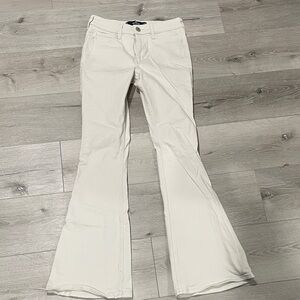Hollister Cream Flare Jeans